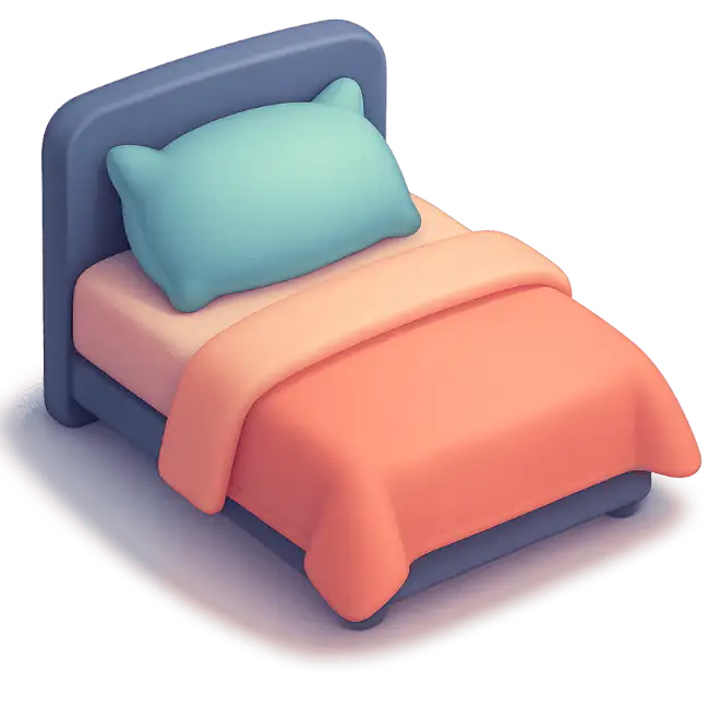 Bed 3D icon